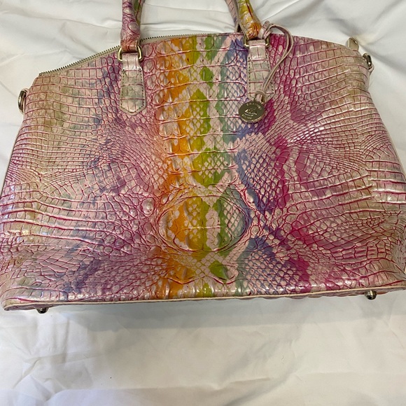 Brahmin Large Duxbury Satchel Optimism Melbourne Leather…like new - Picture 2 of 6